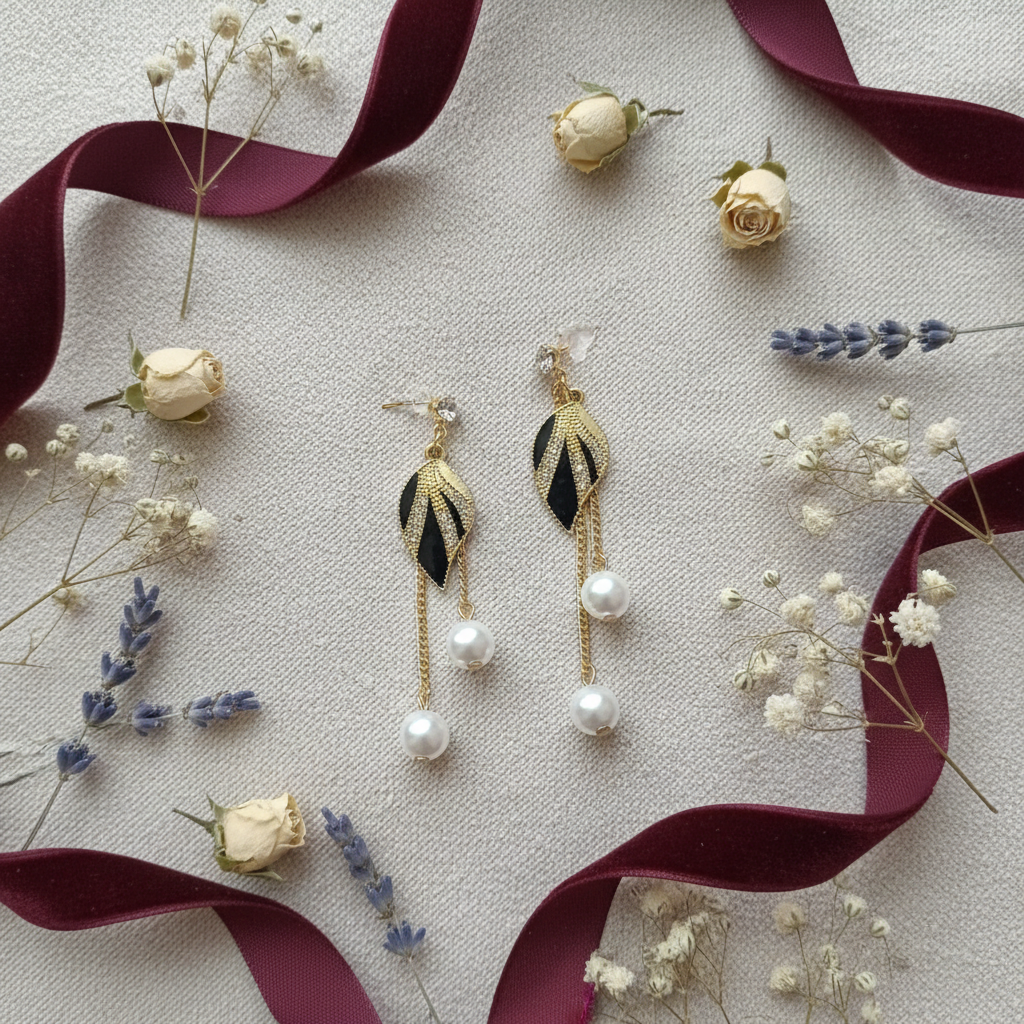 Earrings - Flat Lay