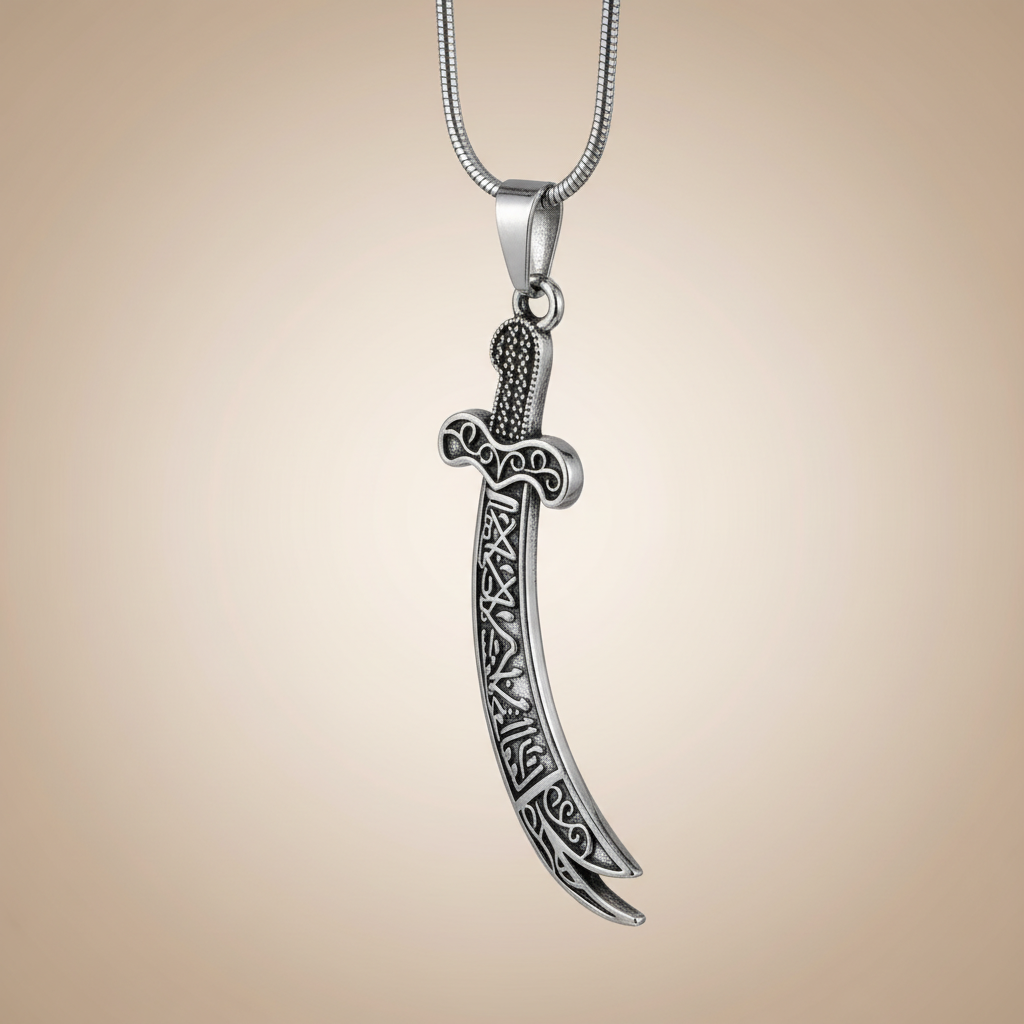 Zulfiqar Pendant - Side Angle